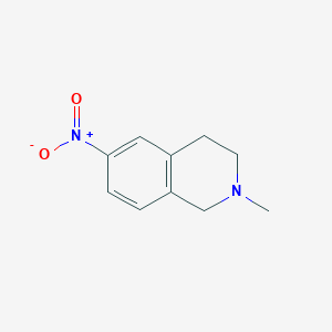 molecular formula C10H12N2O2 B3101995 2-Methyl-6-nitro-1,2,3,4-tetrahydroisoquinoline CAS No. 14097-36-0
