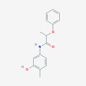 molecular formula C16H17NO3 B310200 N-(3-hydroxy-4-methylphenyl)-2-phenoxypropanamide 