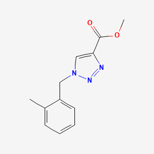 molecular formula C12H13N3O2 B3102015 methyl 1-(2-methylbenzyl)-1H-1,2,3-triazole-4-carboxylate CAS No. 141072-10-8