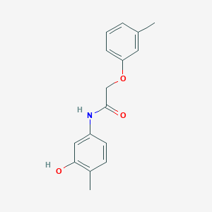 molecular formula C16H17NO3 B310202 N-(3-hydroxy-4-methylphenyl)-2-(3-methylphenoxy)acetamide 