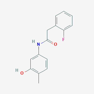 2-(2-fluorophenyl)-N-(3-hydroxy-4-methylphenyl)acetamide
