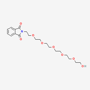 molecular formula C20H29NO8 B3102043 2-(17-Hydroxy-3,6,9,12,15-pentaoxaheptadecyl)isoindoline-1,3-dione CAS No. 141282-27-1