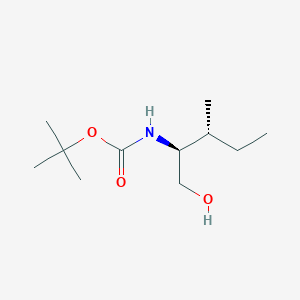 molecular formula C11H23NO3 B3102054 tert-butyl (1S,2R)-1-(hydroxymethyl)-2-methylbutylcarbamate CAS No. 141321-50-8