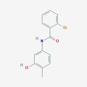 molecular formula C14H12BrNO2 B310207 2-bromo-N-(3-hydroxy-4-methylphenyl)benzamide 