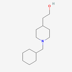 molecular formula C14H27NO B3102079 2-[1-(Cyclohexylmethyl)piperidin-4-yl]ethan-1-ol CAS No. 141430-54-8