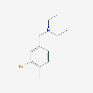 molecular formula C12H18BrN B3102082 Diethyl[(3-Bromo-4-methylphenyl)methyl]amine CAS No. 1414870-79-3