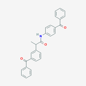 molecular formula C29H23NO3 B310209 2-(3-benzoylphenyl)-N-(4-benzoylphenyl)propanamide 