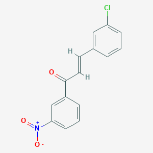 molecular formula C15H10ClNO3 B3102114 (2E)-3-(3-Chlorophenyl)-1-(3-nitrophenyl)prop-2-en-1-one CAS No. 1415313-18-6