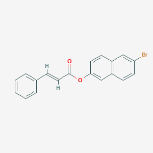molecular formula C19H13BrO2 B310213 6-Bromo-2-naphthyl 3-phenylacrylate 
