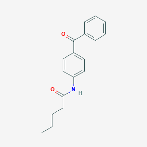 molecular formula C18H19NO2 B310214 N-(4-benzoylphenyl)pentanamide 