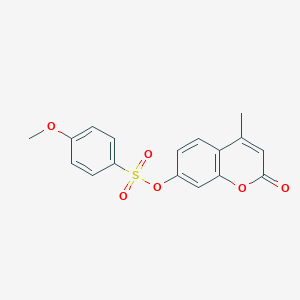 molecular formula C17H14O6S B310221 4-methyl-2-oxo-2H-chromen-7-yl4-methoxybenzenesulfonate 