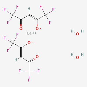 molecular formula C10H6CaF12O6 B3102217 Calcium;(Z)-1,1,1,5,5,5-hexafluoro-4-oxopent-2-en-2-olate;dihydrate CAS No. 141572-90-9