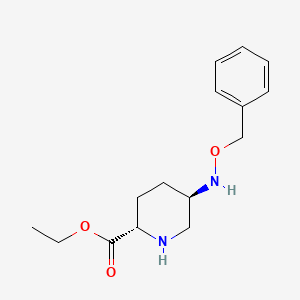 (2S,5R)-ethyl 5-((benzyloxy)amino)piperidine-2-carboxylate