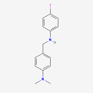 molecular formula C15H17IN2 B3102237 4-(((4-Iodophenyl)amino)methyl)-N,N-dimethylaniline CAS No. 141619-97-8