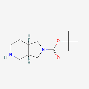 molecular formula C12H22N2O2 B3102254 (3aS,7aS)-tert-butyl hexahydro-1H-pyrrolo[3,4-c]pyridine-2(3H)-carboxylate CAS No. 1416263-25-6
