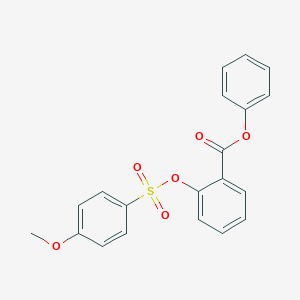 Phenyl2-{[(4-methoxyphenyl)sulfonyl]oxy}benzoate
