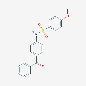 molecular formula C20H17NO4S B310231 N-(4-benzoylphenyl)-4-methoxybenzenesulfonamide 