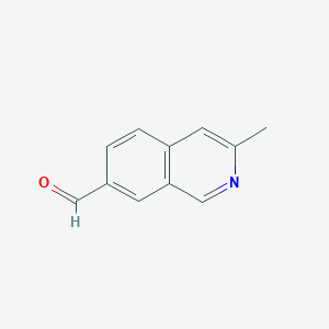 molecular formula C11H9NO B3102334 3-Methylisoquinoline-7-carbaldehyde CAS No. 1416713-92-2