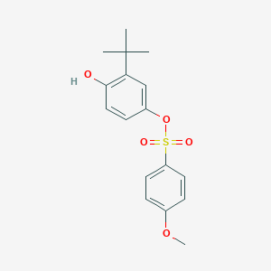 molecular formula C17H20O5S B310235 3-Tert-butyl-4-hydroxyphenyl4-methoxybenzenesulfonate 
