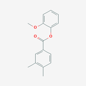 molecular formula C16H16O3 B310237 2-Methoxyphenyl3,4-dimethylbenzoate 