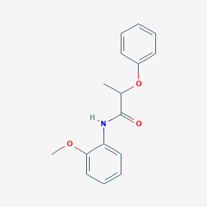 molecular formula C16H17NO3 B310242 N-(2-methoxyphenyl)-2-phenoxypropanamide 