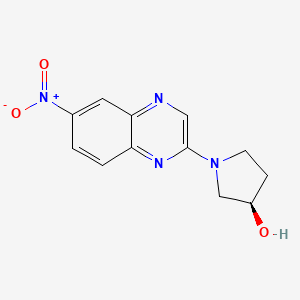 B3102432 (R)-1-(6-Nitroquinoxalin-2-yl)pyrrolidin-3-ol CAS No. 1417789-06-0