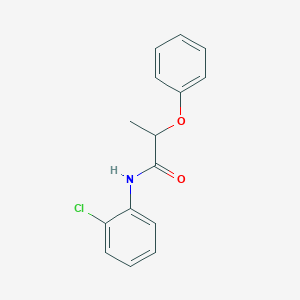 molecular formula C15H14ClNO2 B310245 N-(2-chlorophenyl)-2-phenoxypropanamide 
