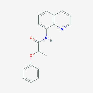 molecular formula C18H16N2O2 B310249 2-phenoxy-N-(8-quinolinyl)propanamide 