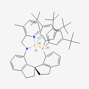 molecular formula C52H67ClIrN2P B3102560 Chlorodihydrido{(S)-(-)-7-Bis(3,5-di-t-butylphenyl)phosphino-7'-[(3-methylpyridine-2-ylmethyl)amino]-2,2',3,3'-tetrahydro-1,1'-spirobiindane}iridium(III) CAS No. 1418483-59-6