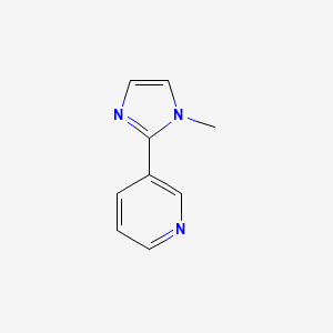 molecular formula C9H9N3 B3102569 3-(1-methyl-1H-imidazol-2-yl)pyridine CAS No. 141989-37-9