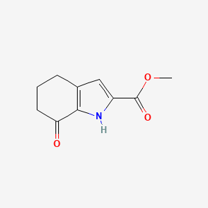 molecular formula C10H11NO3 B3102649 methyl 7-oxo-4,5,6,7-tetrahydro-1H-indole-2-carboxylate CAS No. 1421601-27-5