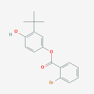 molecular formula C17H17BrO3 B310267 3-Tert-butyl-4-hydroxyphenyl 2-bromobenzoate 