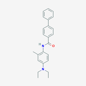molecular formula C24H26N2O B310269 N-[4-(diethylamino)-2-methylphenyl]biphenyl-4-carboxamide 