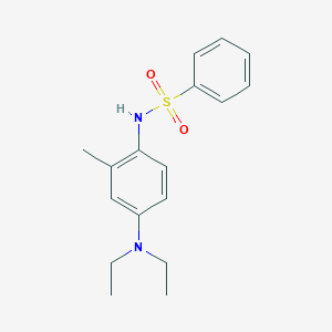 molecular formula C17H22N2O2S B310274 N-[4-(diethylamino)-2-methylphenyl]benzenesulfonamide CAS No. 90264-09-8