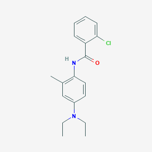 2-chloro-N-[4-(diethylamino)-2-methylphenyl]benzamide