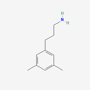 molecular formula C11H17N B3102759 3,5-Dimethyl-benzenepropanamine CAS No. 142332-82-9