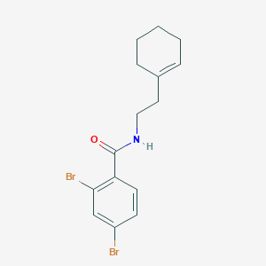 molecular formula C15H17Br2NO B310279 2,4-dibromo-N-[2-(1-cyclohexen-1-yl)ethyl]benzamide 