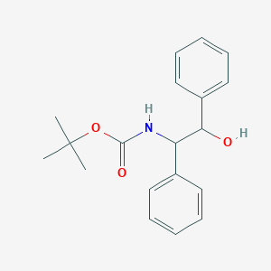 molecular formula C19H23NO3 B3102802 tert-Butyl ((1R,2R)-2-hydroxy-1,2-diphenylethyl)carbamate CAS No. 142560-68-7