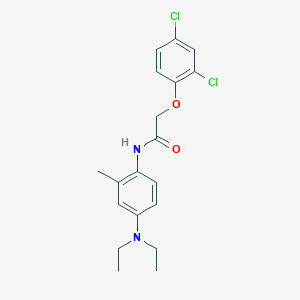 molecular formula C19H22Cl2N2O2 B310282 2-(2,4-dichlorophenoxy)-N-[4-(diethylamino)-2-methylphenyl]acetamide 