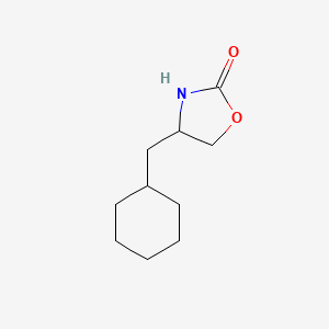 molecular formula C10H17NO2 B3102826 4-(Cyclohexylmethyl)-1,3-oxazolidin-2-one CAS No. 142673-27-6