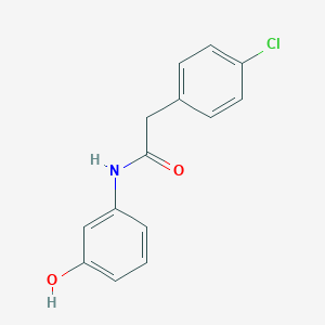molecular formula C14H12ClNO2 B310283 2-(4-chlorophenyl)-N-(3-hydroxyphenyl)acetamide 