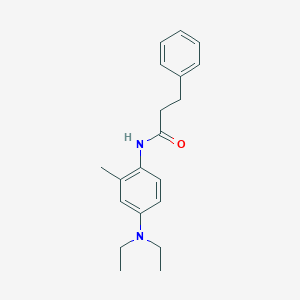 molecular formula C20H26N2O B310284 N-[4-(diethylamino)-2-methylphenyl]-3-phenylpropanamide 