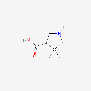 molecular formula C7H11NO2 B3102856 5-Aza-spiro[2.4]heptane-7-carboxylic acid CAS No. 1427195-37-6