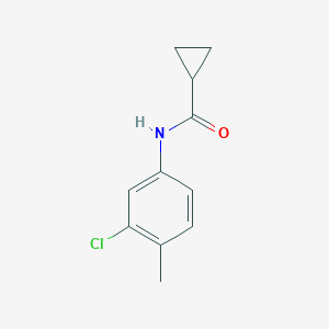 molecular formula C11H12ClNO B310286 N-(3-chloro-4-methylphenyl)cyclopropanecarboxamide 