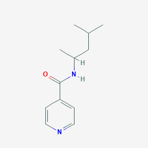 molecular formula C12H18N2O B310289 N-(1,3-dimethylbutyl)isonicotinamide 