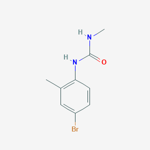 molecular formula C9H11BrN2O B3102907 1-(4-溴-2-甲基苯基)-3-甲基脲 CAS No. 1427777-21-6