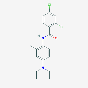 2,4-dichloro-N-[4-(diethylamino)-2-methylphenyl]benzamide