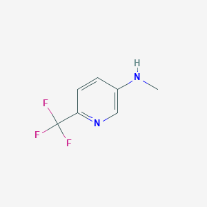 molecular formula C7H7F3N2 B3102924 N-methyl-6-(trifluoromethyl)pyridin-3-amine CAS No. 1428241-50-2