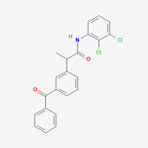 molecular formula C22H17Cl2NO2 B310293 2-(3-benzoylphenyl)-N-(2,3-dichlorophenyl)propanamide 