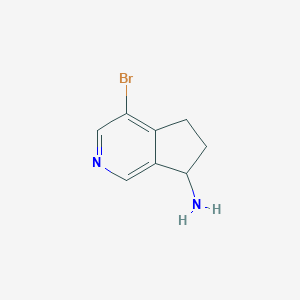 4-Bromo-6,7-dihydro-5H-cyclopenta[C]pyridin-7-amine